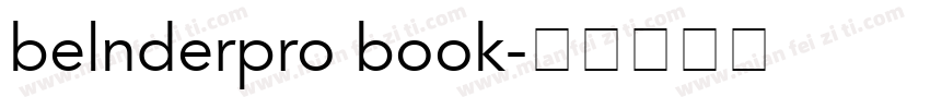 belnderpro book字体转换